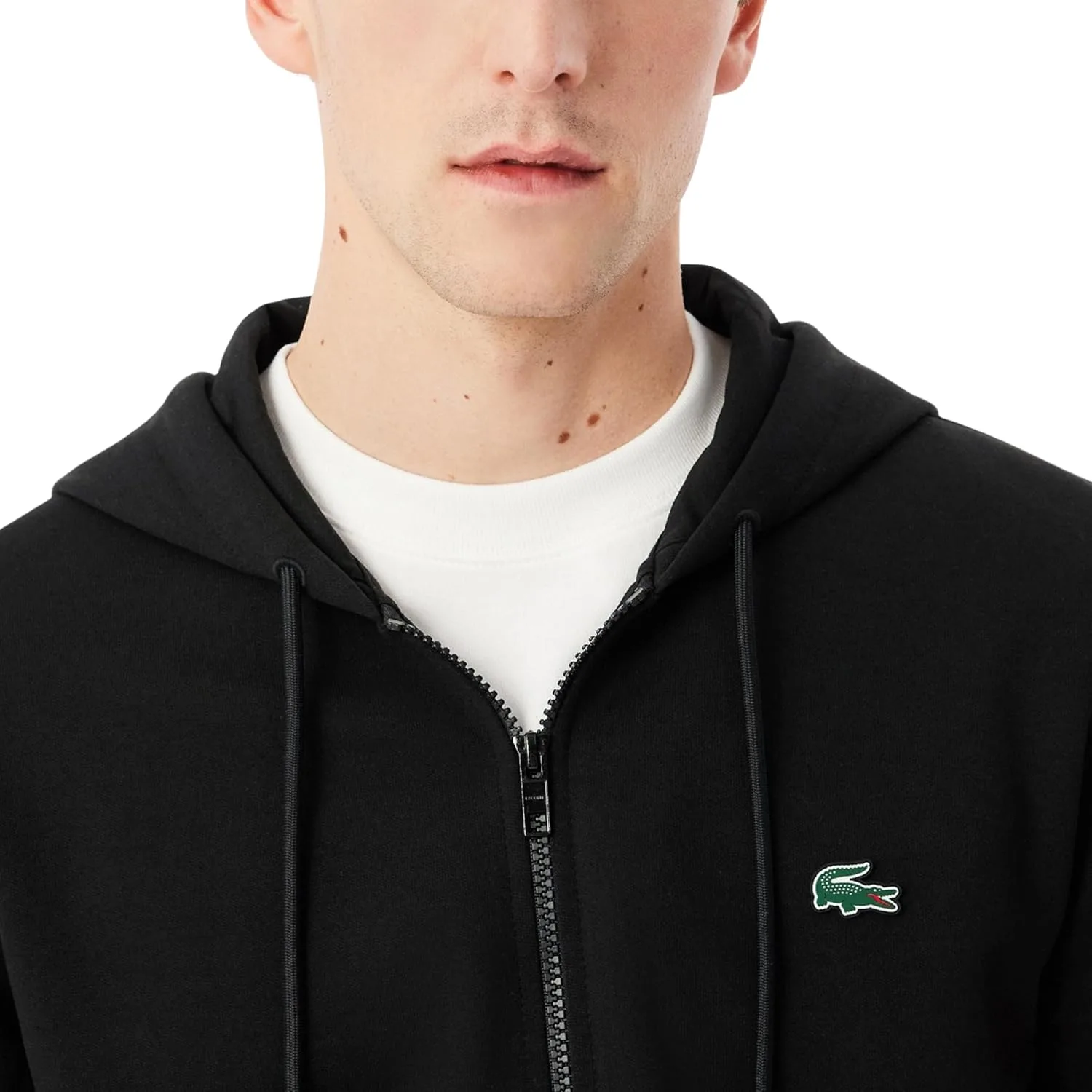 Lacoste мужская худи на молнии из двойного джерси — фото 2