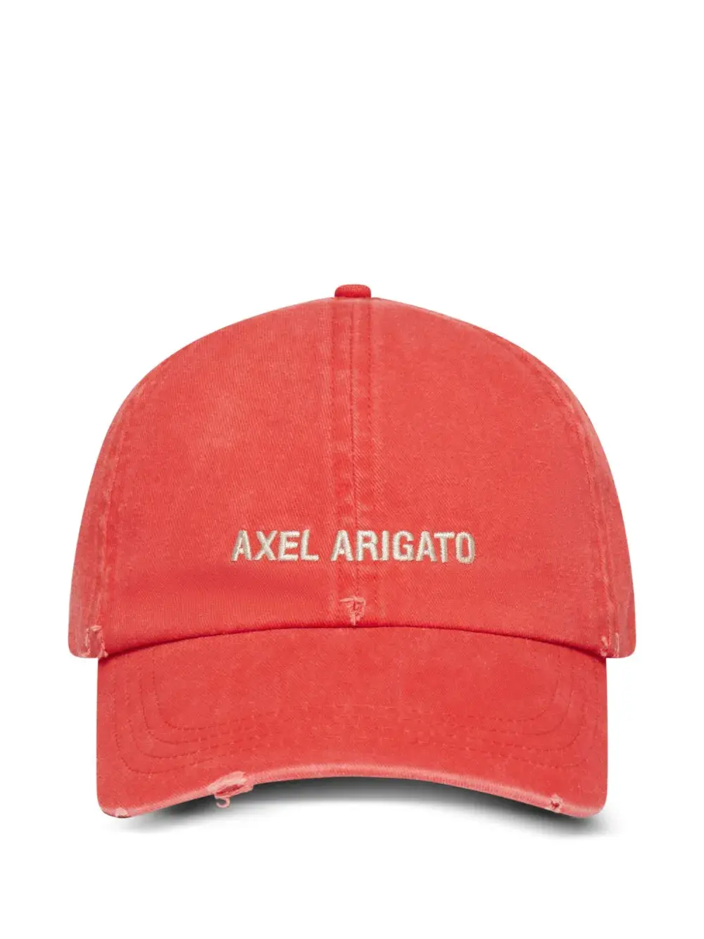 

Кепка с вышитым логотипом и эффектом потертости Axel Arigato, красный