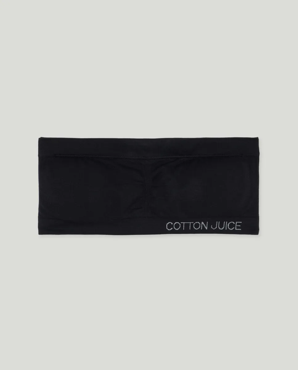 

Детский бесшовный бандо Cotton Juice, черный