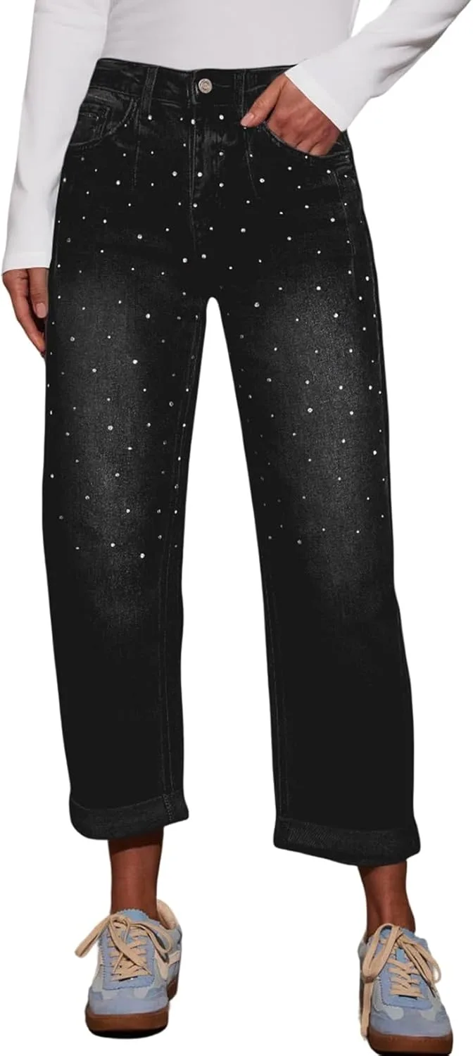 

Женские джинсы Astylish прямые высокие эластичные