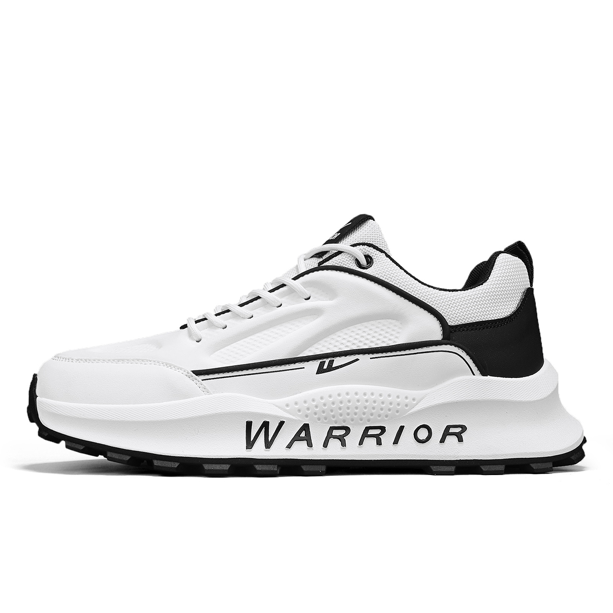 

Мужские легкие низкие повседневные кроссовки для увеличения роста, устойчивые к истиранию WARRIOR, бежевый белый черный