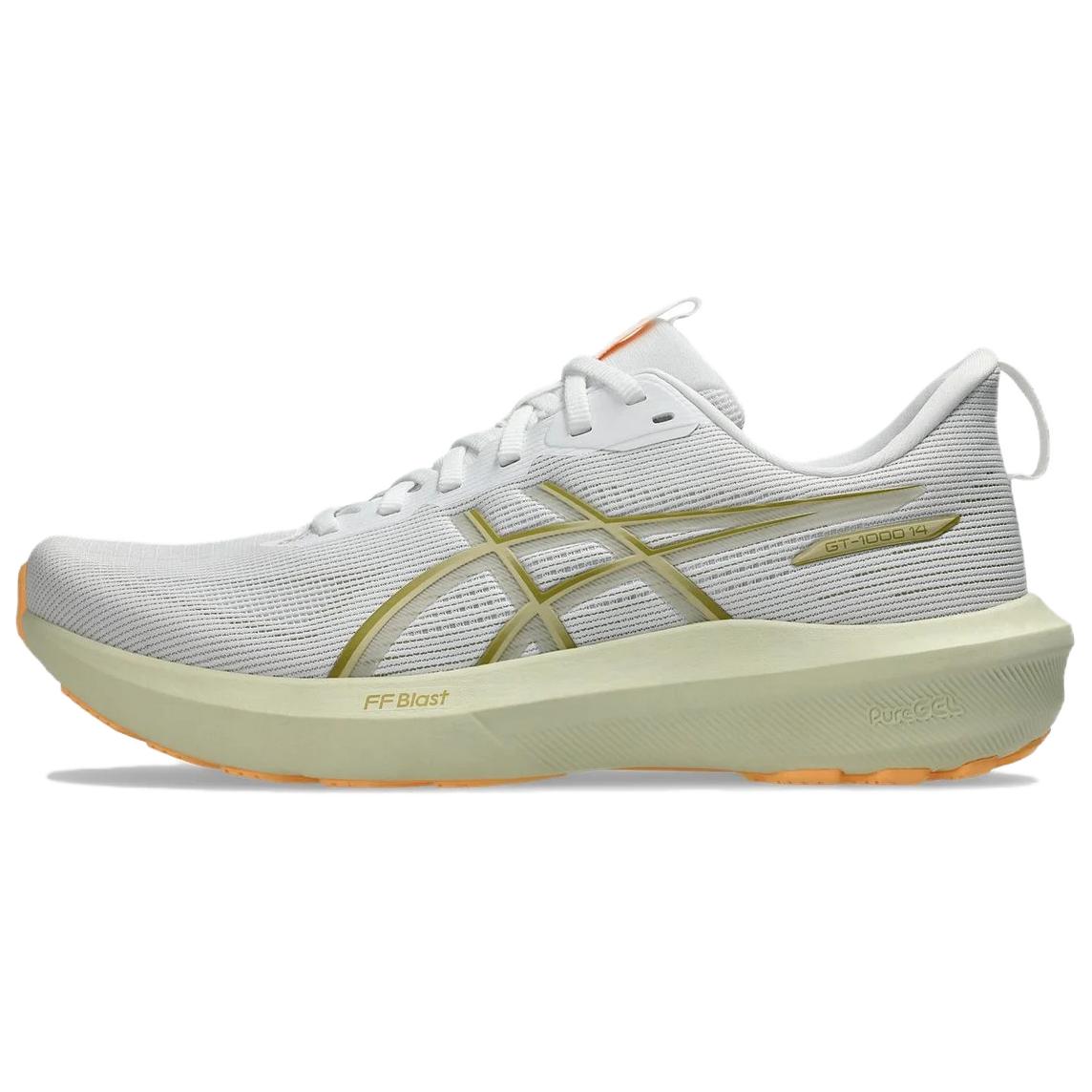 

ASICS Кроссовки для бега GT 1000 14, износостойкие, дышащие, низкие, повседневные, белые
