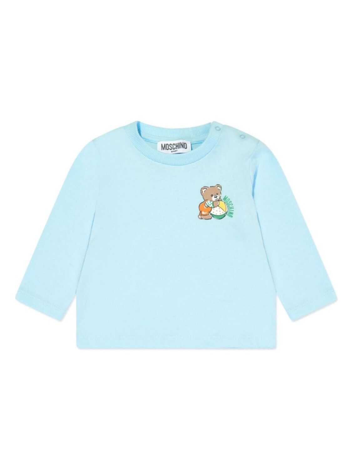 

Moschino Kids футболка с принтом Leo Teddy, синий
