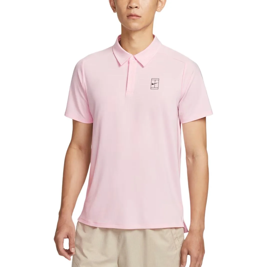Поло Court Advantage мужское Nike, Pink Foam/Black