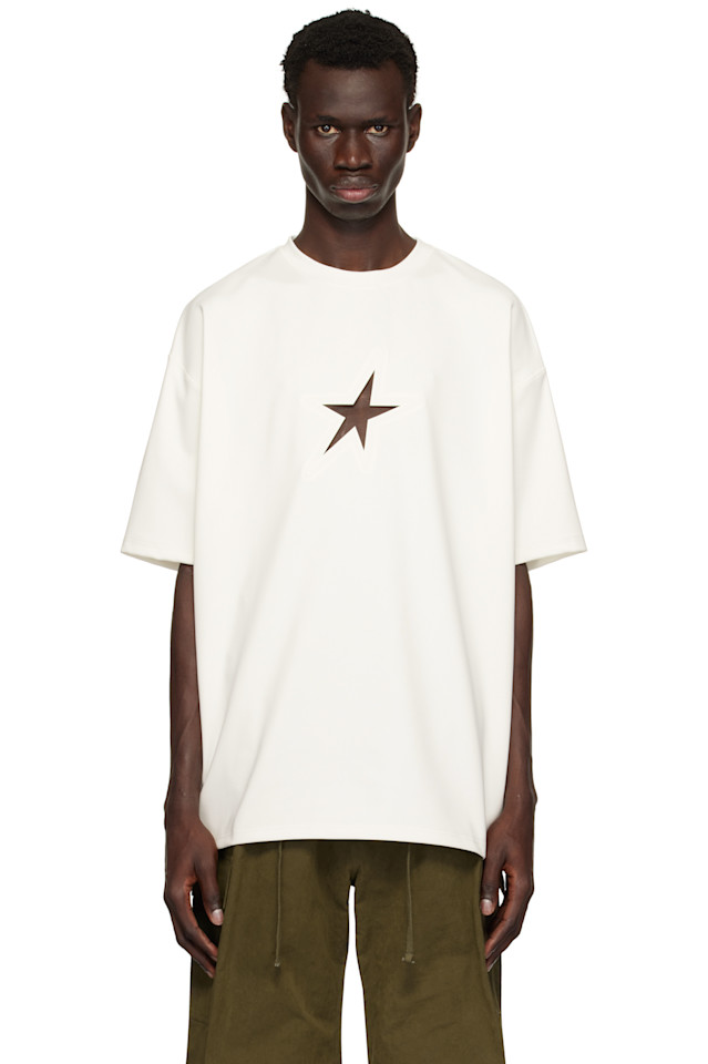 

Звезда оверсайз футболка Mugler, белый