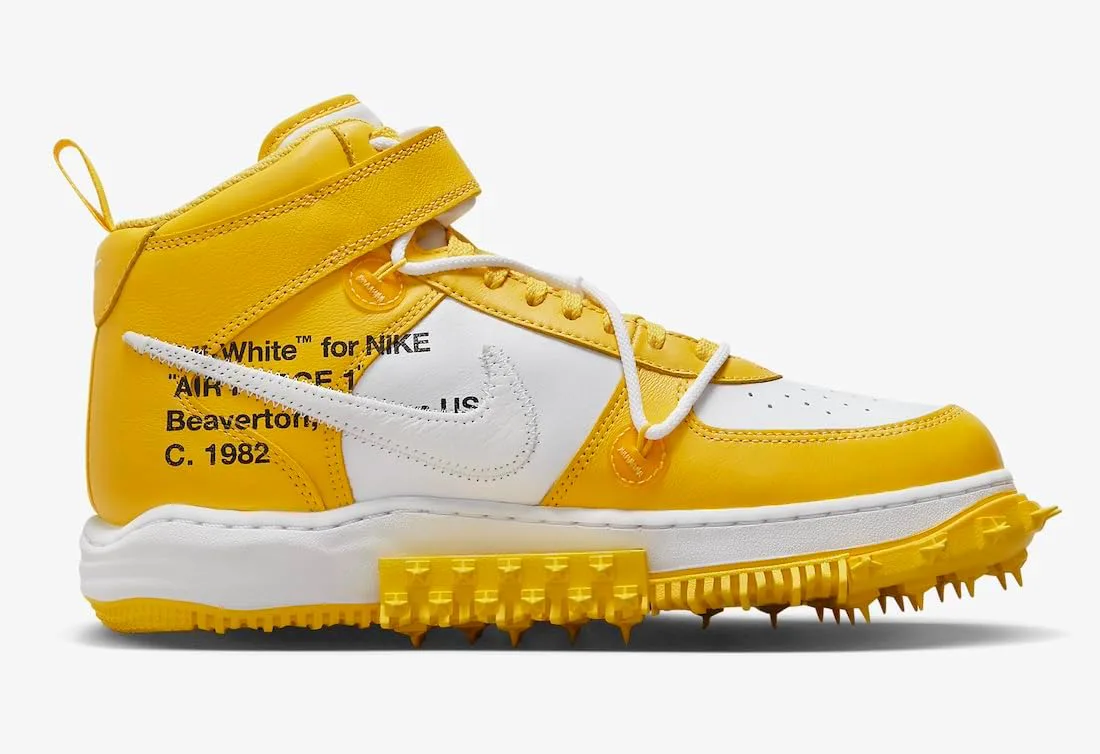 Мужские кроссовки Nike Air Force 1 Mid SP Lthr, белый — фото 3