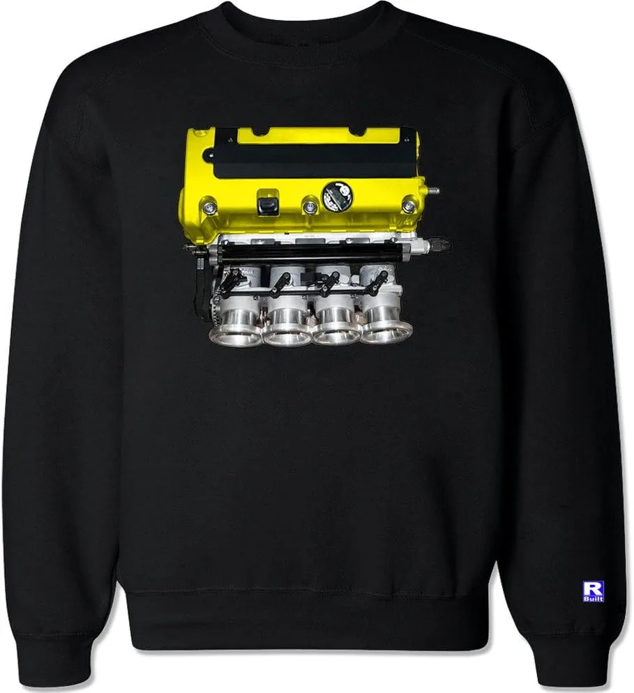 

Мужской свитер R Built K Series ITB желтый с круглым вырезом FTD Apparel