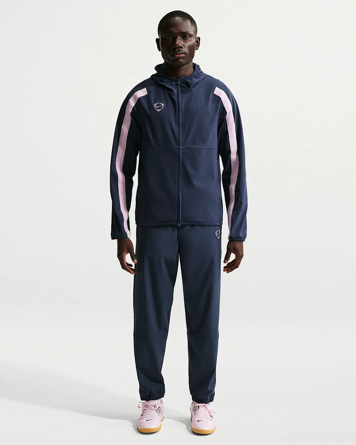 Мужская ветровка Nike Energy Repel Soccer Woven, Midnight Navy/Midnight Navy/Pink Foam/Pink Foam — фото 4