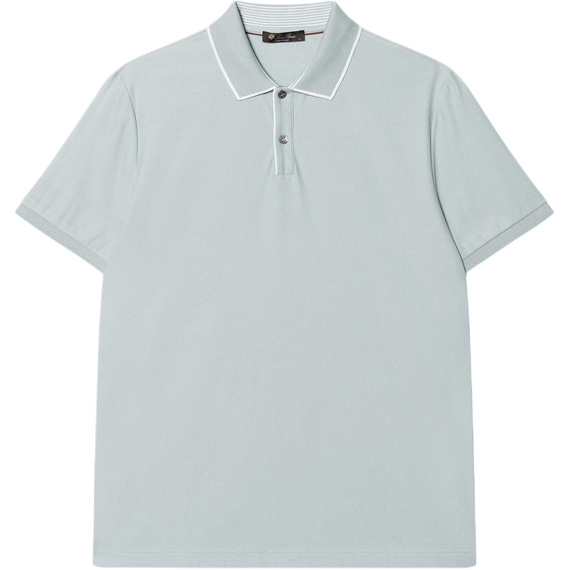 

Loro Piana Мужская поло светло-серого цвета, Серый, Loro Piana Мужская поло светло-серого цвета