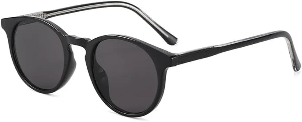 

Солнцезащитные очки с защитой UV400 | Круглая оправа Tr90, маленький размер | Для женщин и мужчин, для занятий спортом на открытом воздухе и путешествий DSVIGF, C1 Black