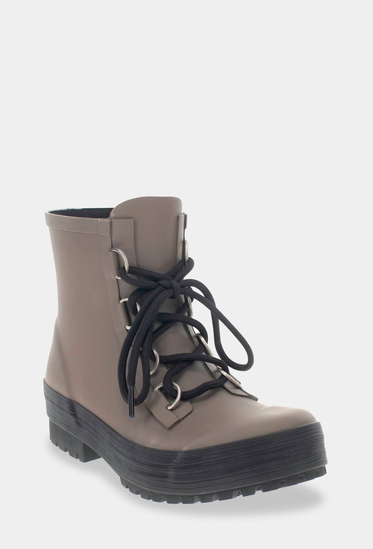 Ботинки Ava Lace-Up Ankle Rain Boots в темно-сером цвете Chooka, темно-серый