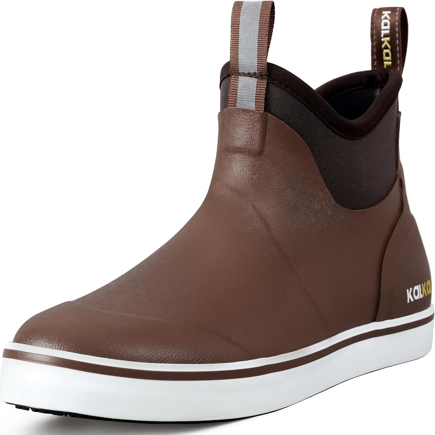 

Мужские сапоги Kalkal, водонепроницаемые рыбацкие дождевые сапоги с высокой сцепкой, мужские резиновые сапоги для садоводства, рыбалки, лодок, кемпинга и парусного спорта, коричневый