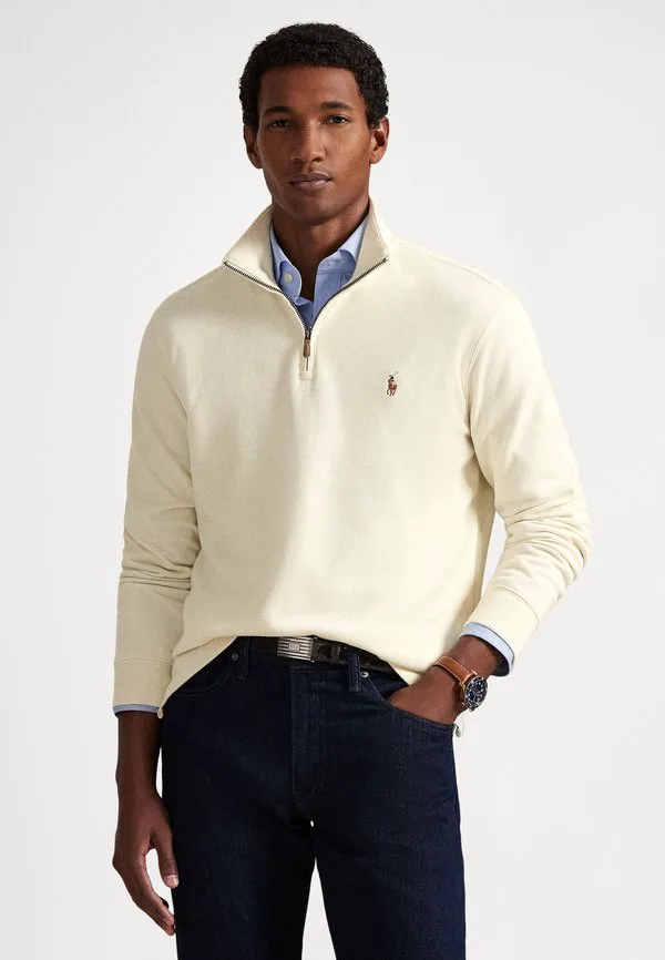 Свитер estaterib с застежкой-молнией до четверти длины Polo Ralph Lauren, Parchment Cream