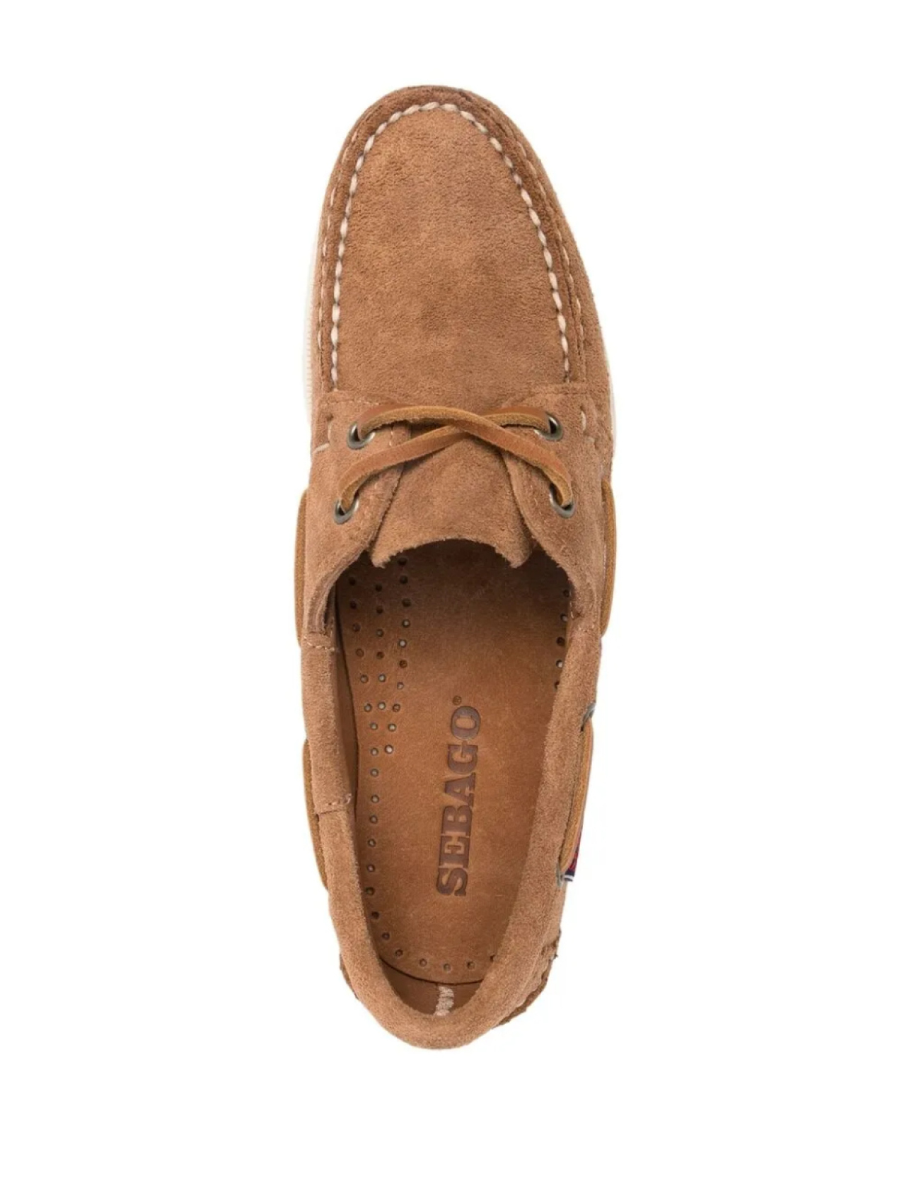 Sebago топсайдеры на контрастной подошве, коричневый — фото 4