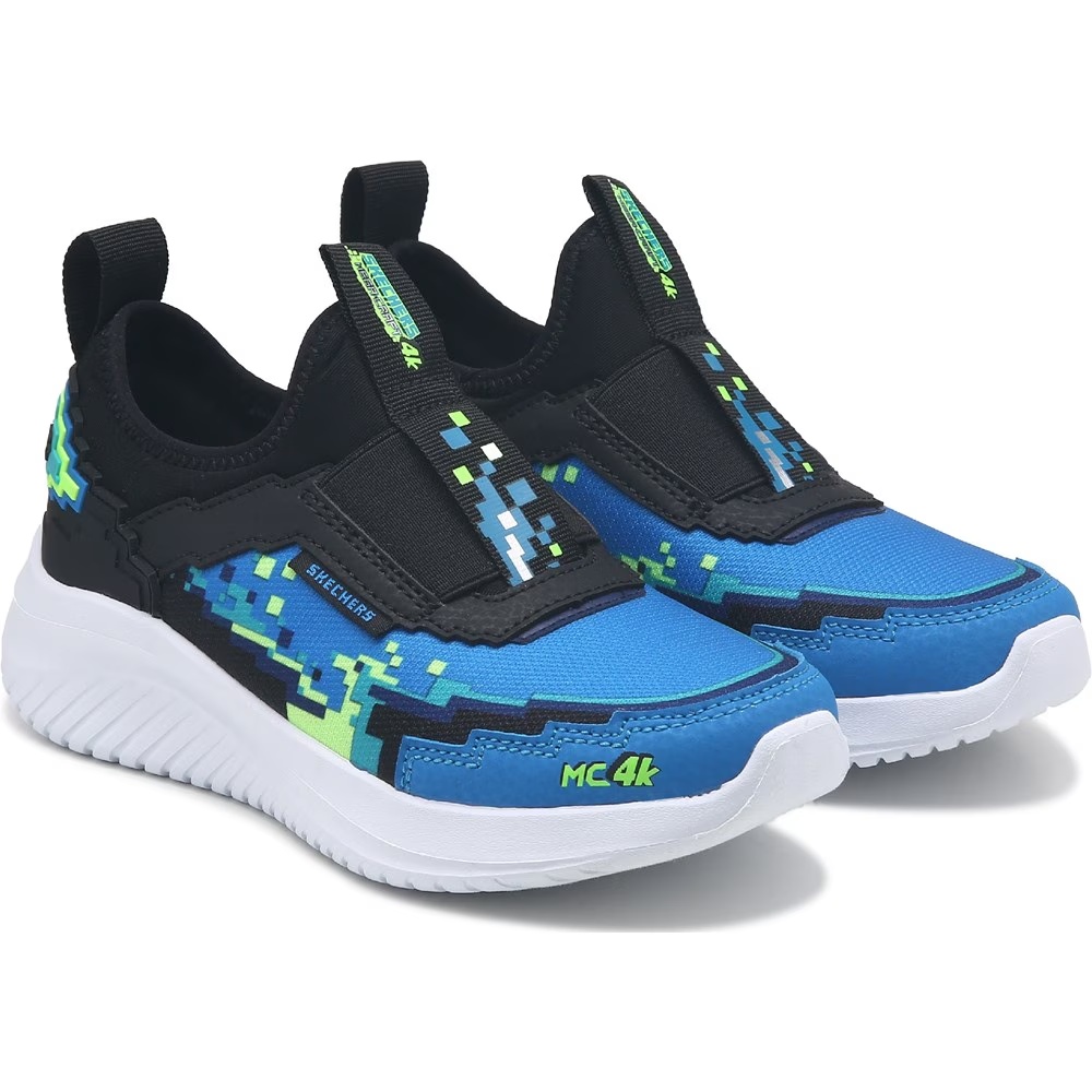 

Детские кроссовки ultra flex megacraft для маленьких/больших детей Skechers, blue/green