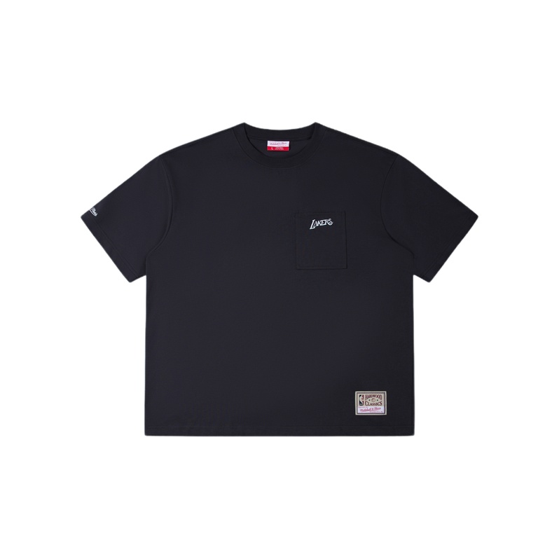 

Футболка Unisex Crew Neck Moderate Straight Fit Mitchell Ness, lakers team черный