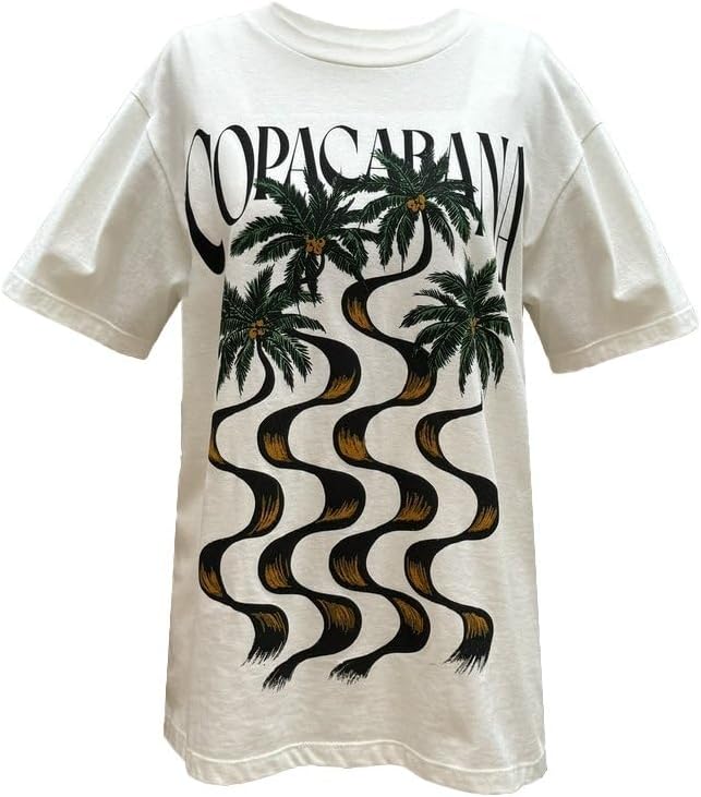 

Женская свободная футболка Farm Rio, цвет Off-White