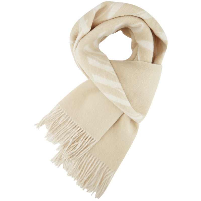 

Tommy Hilfiger Шерстяной вязаный шарф женский, Beige RBT
