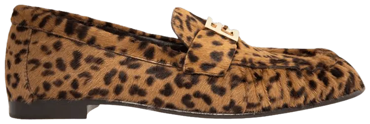 Женские лоферы Fendi Baguette, коричневый