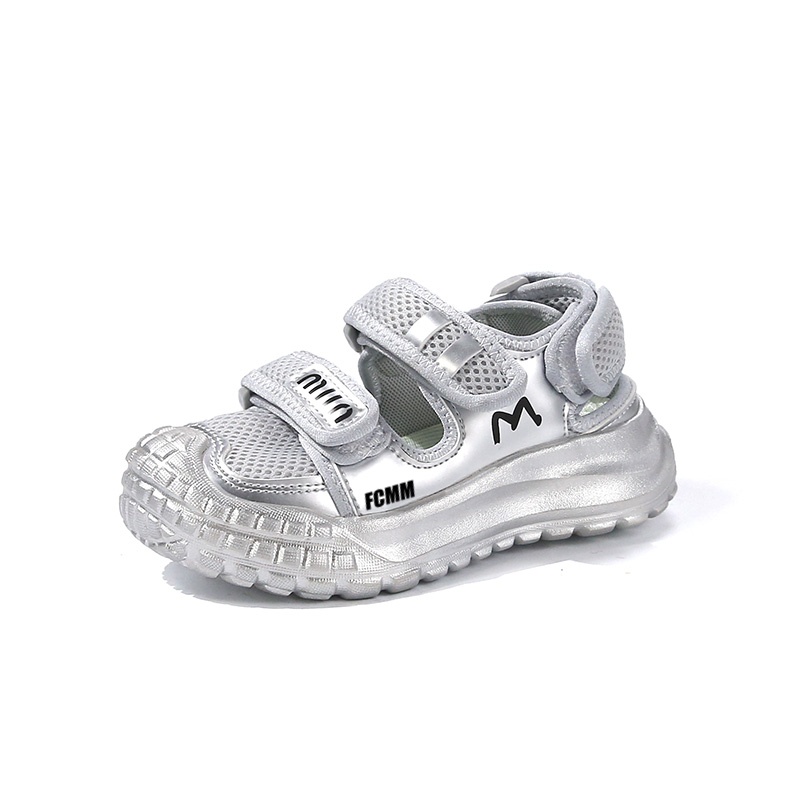 

Нескользящая и дышащая детская обувь для повседневной носки FCMM, серебряный
