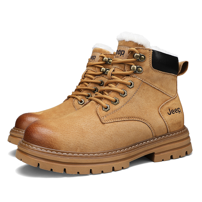 

Ботинки короткие берцы мужские Jeep, золото