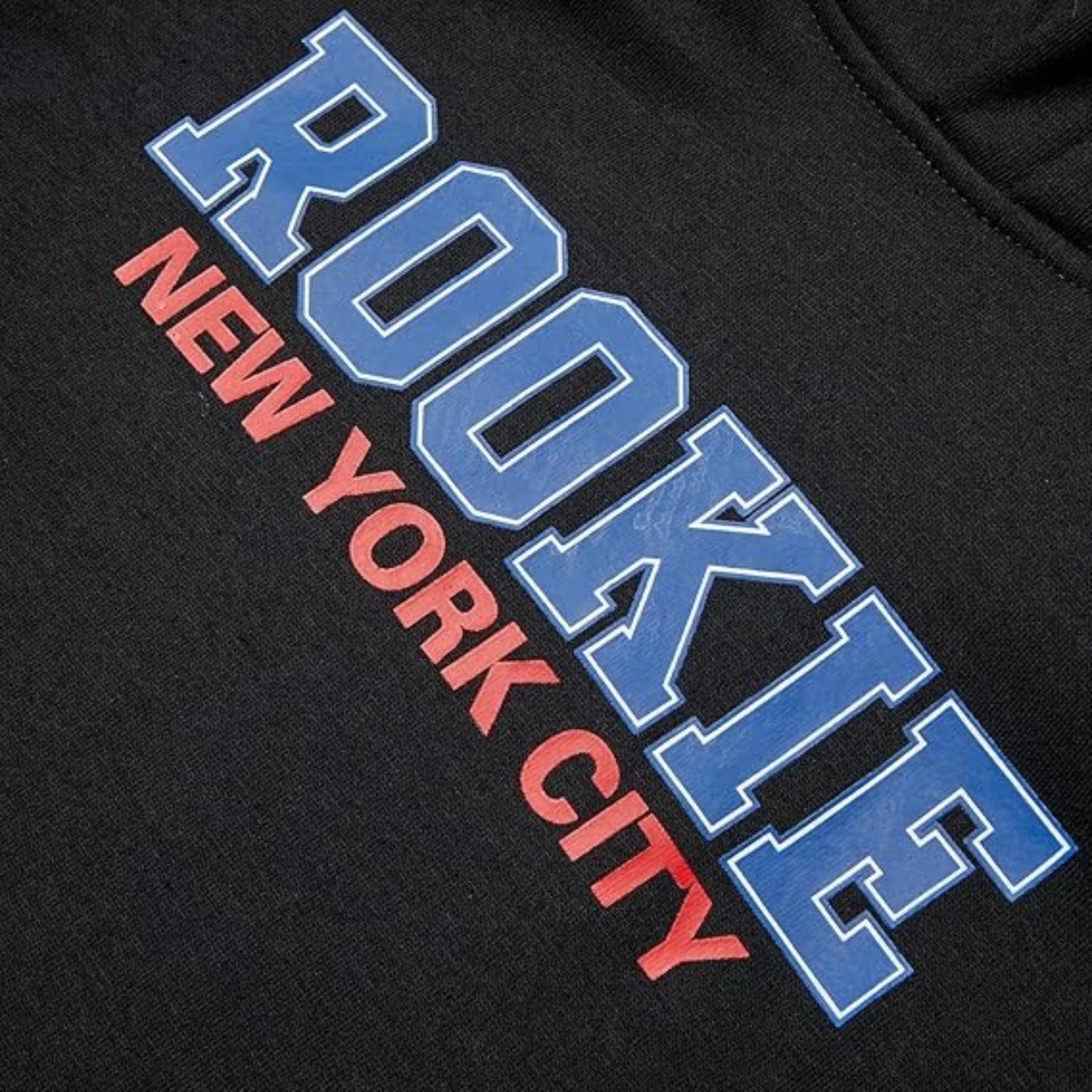 Детская толстовка с капюшоном Rookie USA NYC, черная, с графическим принтом, с длинными рукавами, цвет RED500 — фото 4