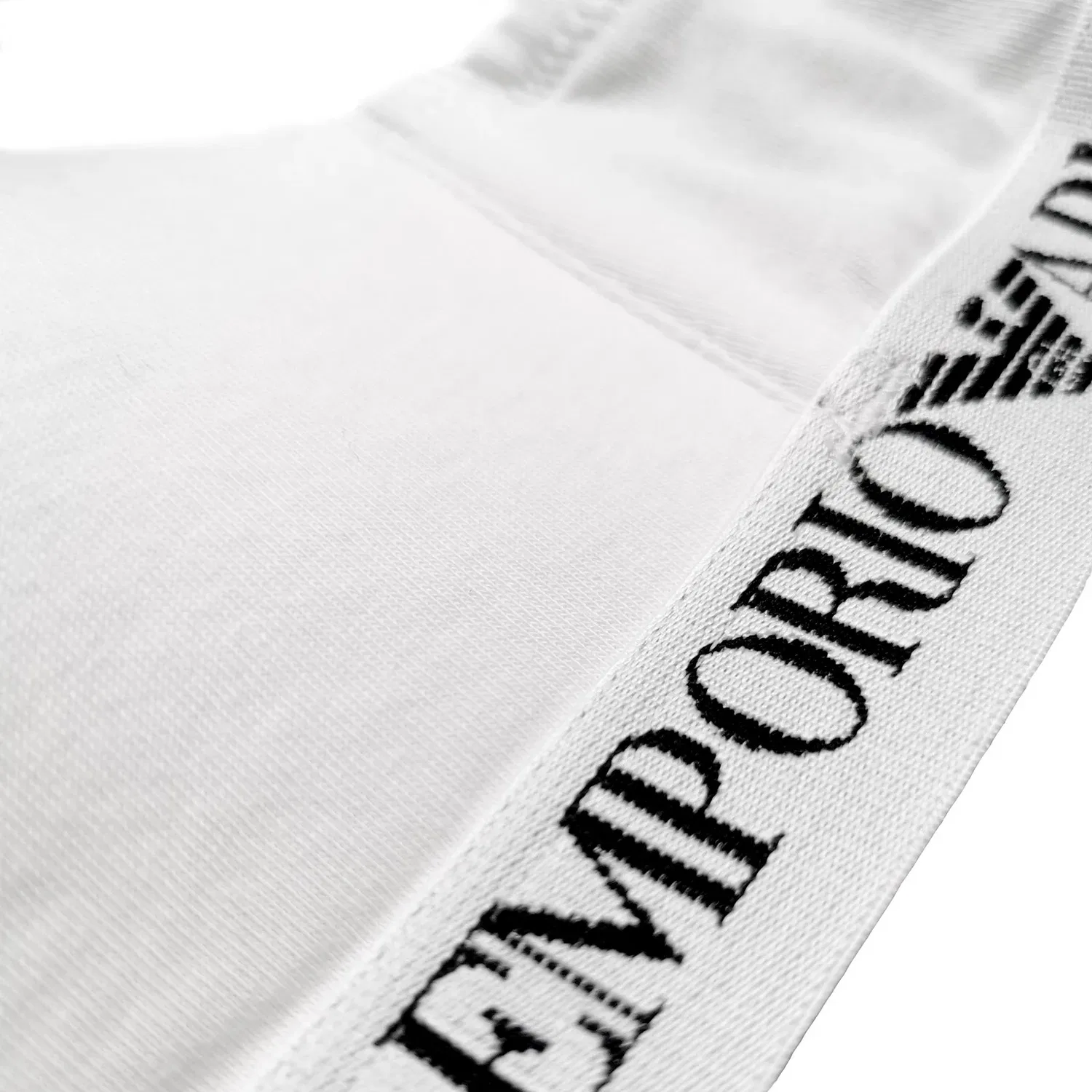 Бюстгальтер треугольный с мягкой чашкой Emporio Armani, белый — фото 2