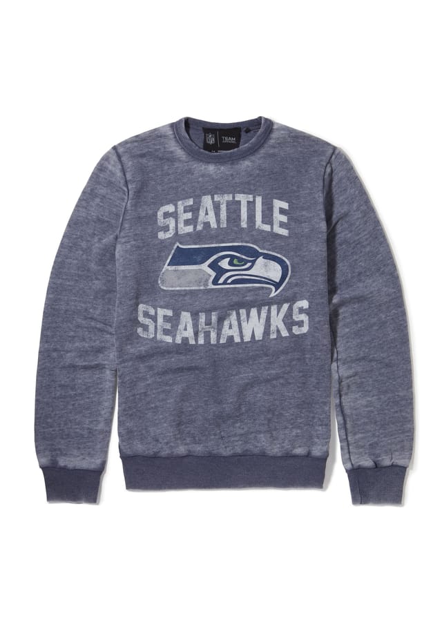 

Толстовка nfl seattle seahawks классический принт в неподвластном времени дизайне Re:Covered, синий
