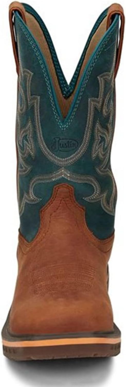 Мужские ботинки Justin Boots CR4007 Resistor 11 водонепроницаемые, бирюзовый — фото 4
