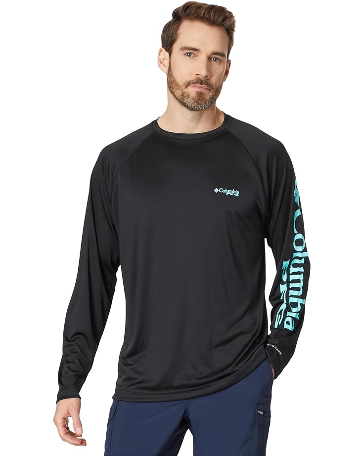 

Рубашка Columbia Terminal Tackle L/S, цвет Black/Gulf Stream Logo