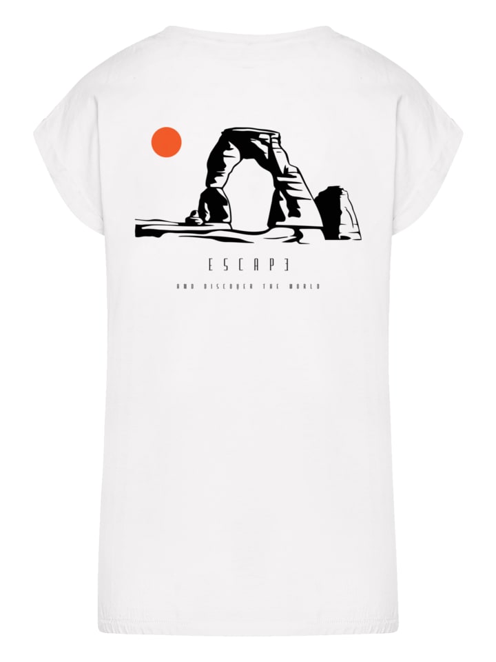 

Футболка с удлиненными плечами Escape Discover the World Savannah белого цвета F4NT4STIC, Белый, Футболка с удлиненными плечами Escape Discover the World Savannah белого цвета F4NT4STIC