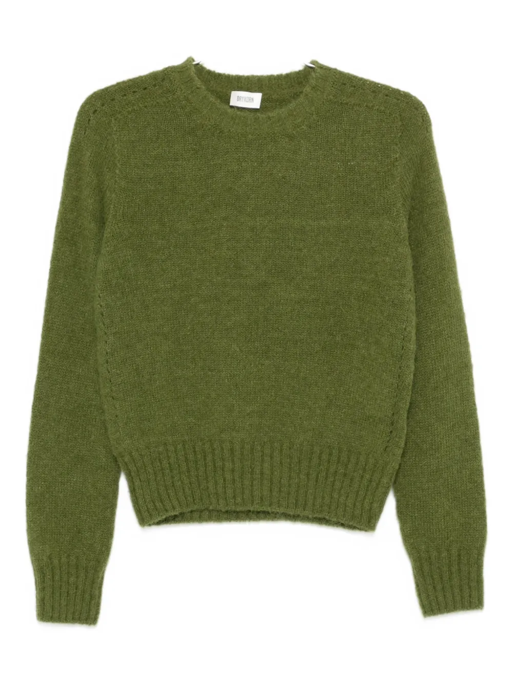 

Рифленый свитер с круглым вырезом Drykorn, зеленый