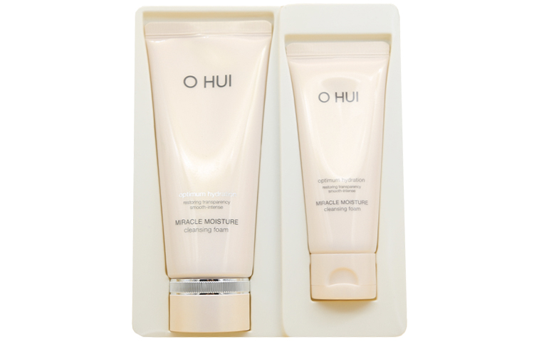 

O HUI OUHUI Pink Miracle пенка для умывания Набор для ухода за кожей очищение успокаивающее увлажнение 200мл+100мл