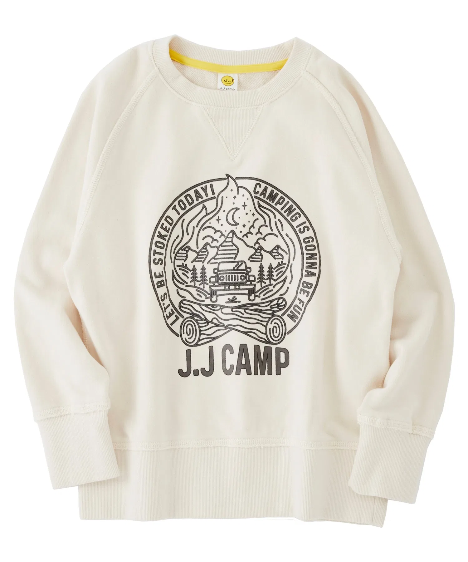 Винтажная толстовка JJ Camp с напечатанным логотипом (hoshizora takibi).