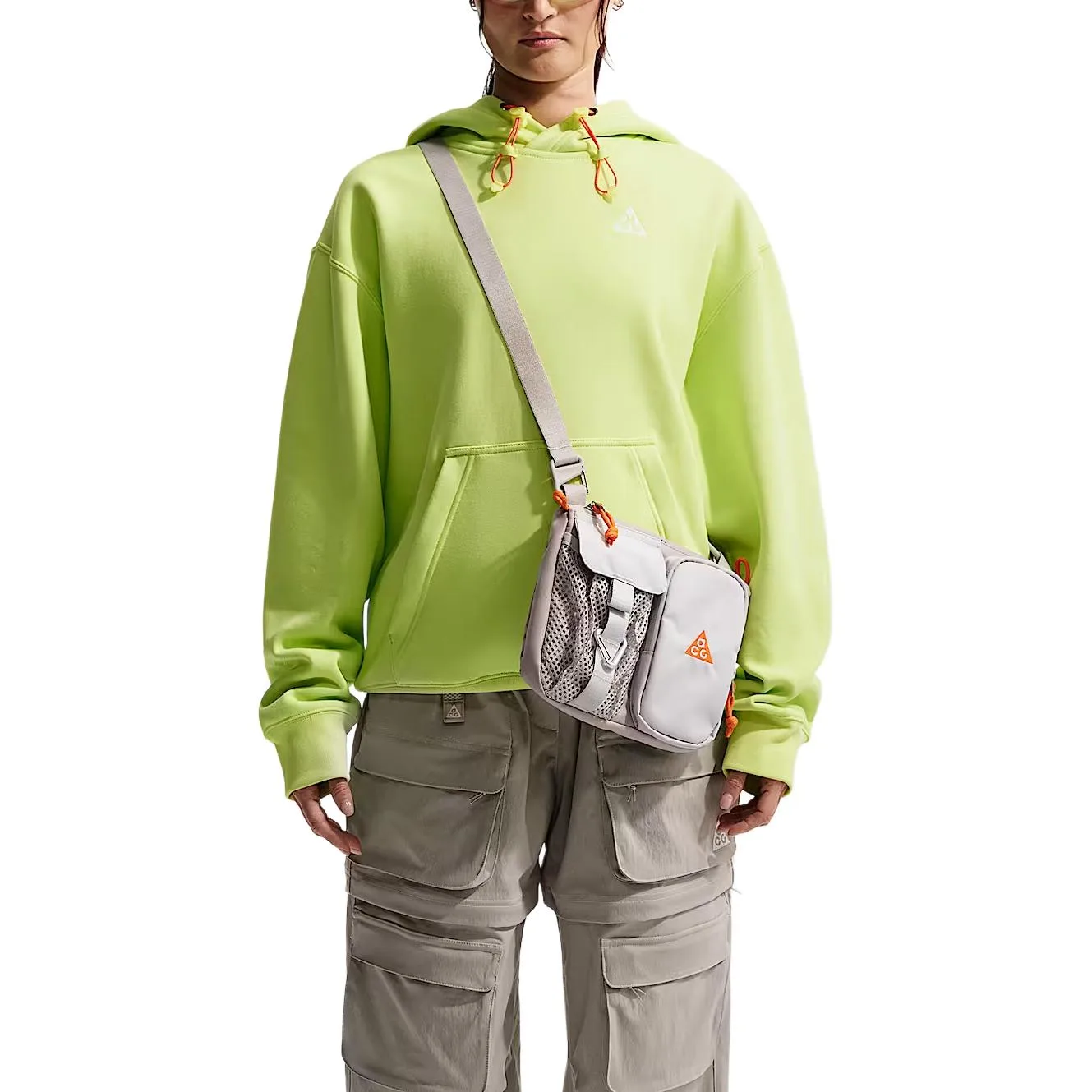 Толстовка с капюшоном ACG FW25 Therma FIT, утепленная флисом Nike, Light Lemon Yellow/Mountain White — фото 4
