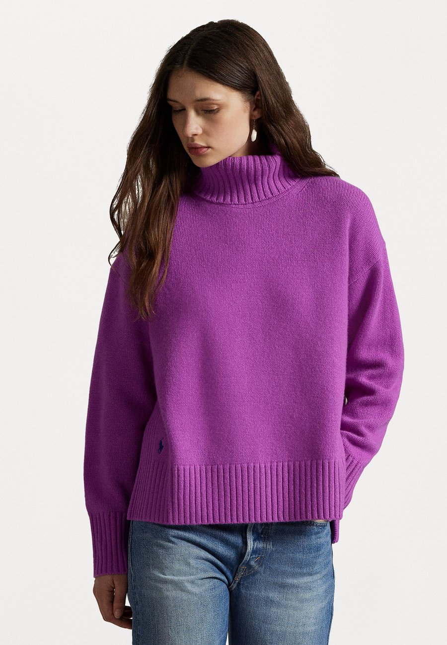 

Джемпер Polo Ralph Lauren WOOL CASHMERE ROLL NECK JUMPER, Fig Purple/Purple
