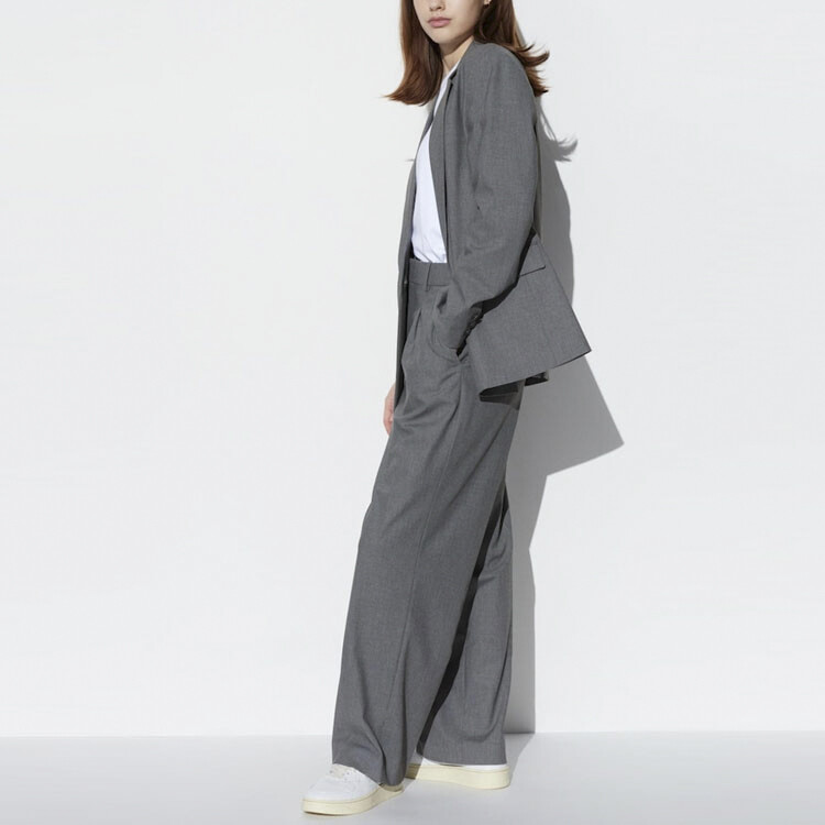 UNIQLO Женские повседневные брюки, цвет 05 days gray — фото 3