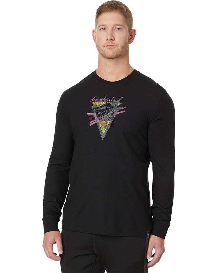 

Лонгслив Smartwool 90s Shred Graphic Long Sleeve Tee, черный