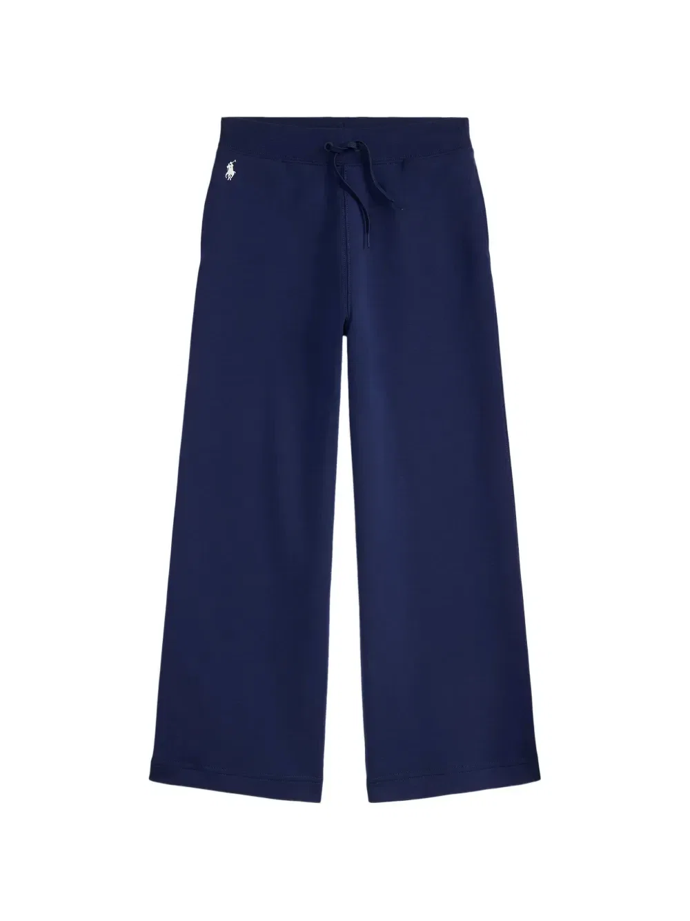 Брюки широкого кроя с вышивкой Polo Ralph Lauren Kids, синий