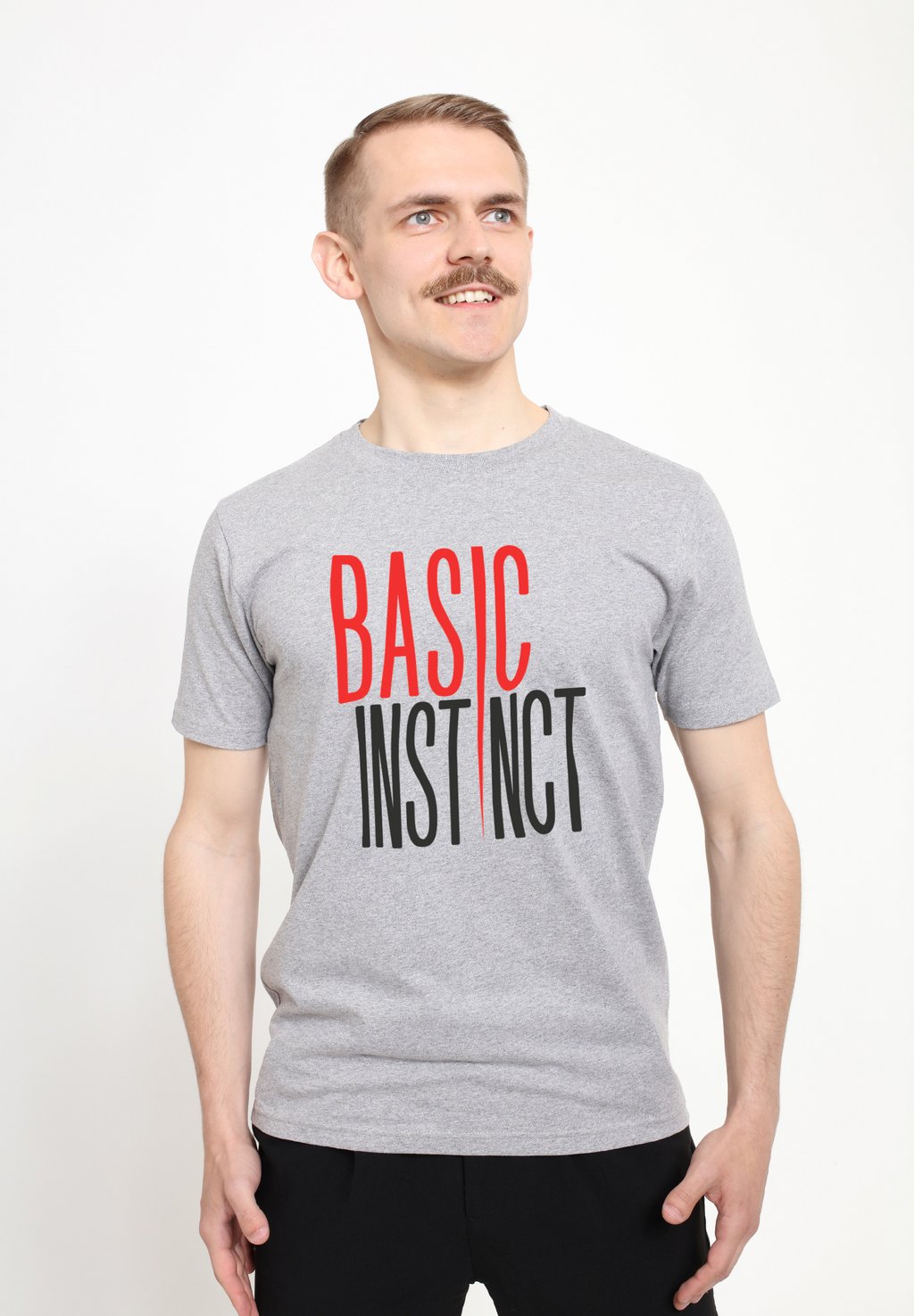 

Футболка с принтом BASIC INSTINCT ICE PICK LOGO Henry Tiger, цвет Heather Grey