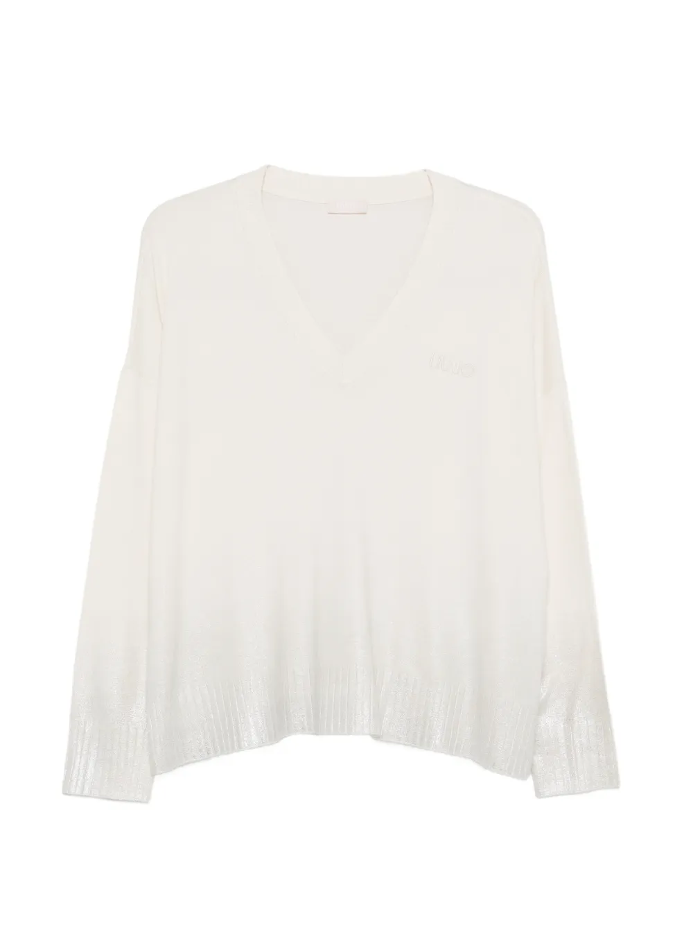 

Топ с V-образным вырезом Liu Jo, бежевый