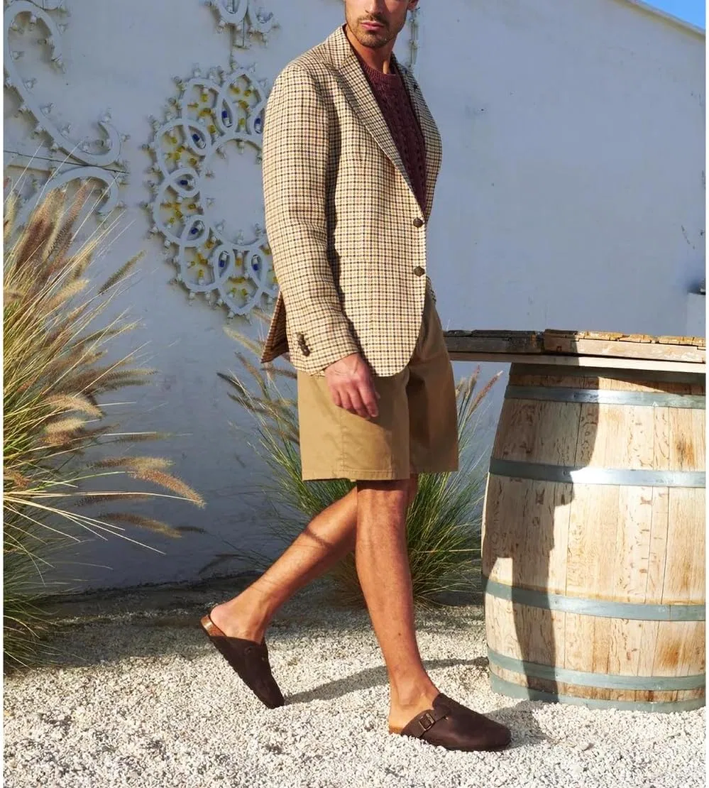 Мужские тапочки GRUNLAND, натуральная кожа, промасленные, модель STYLE26, регулируемая пряжка и анатомическая стелька, RESOFT и Gadget GRÜNLAND il benessere è naturale, Greasy Mahogany — фото 2