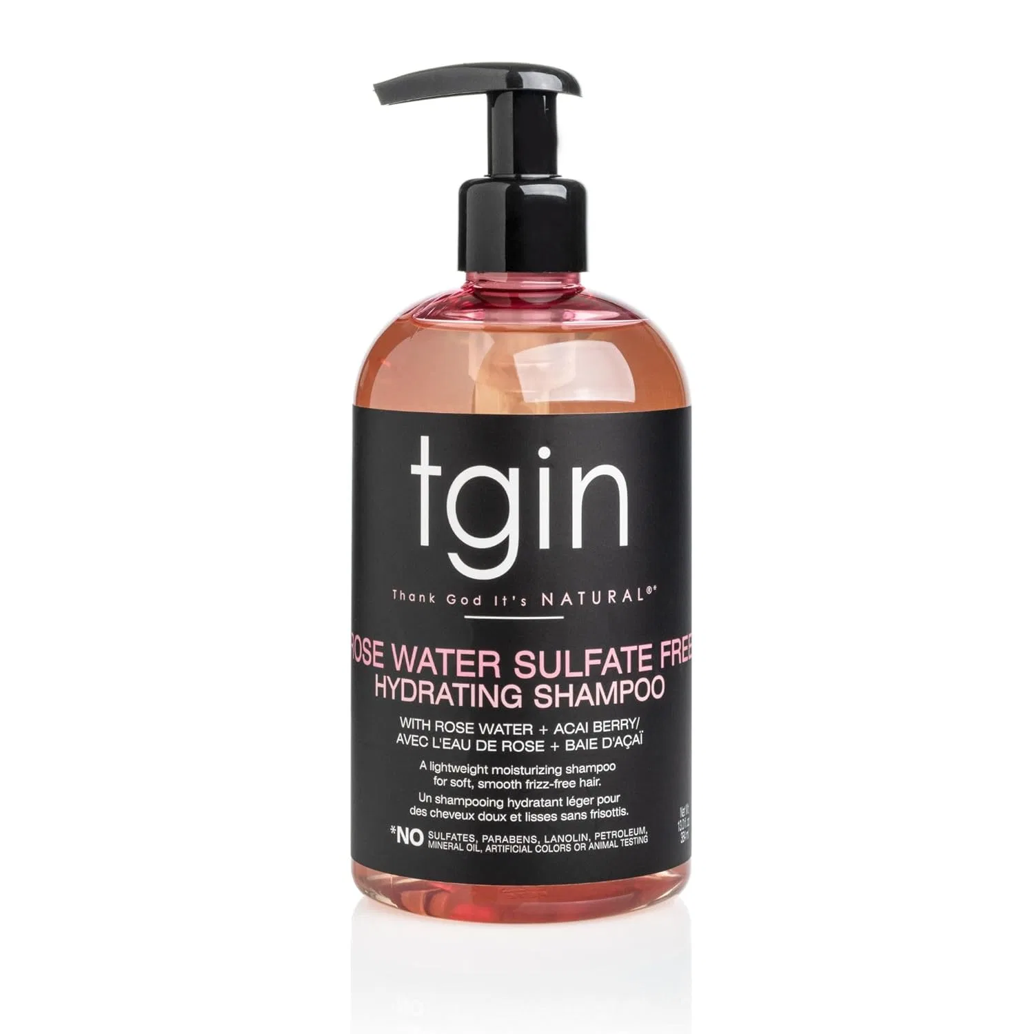 Увлажняющий шампунь Tgin Rose Water без сульфатов Thank God It'S Natural