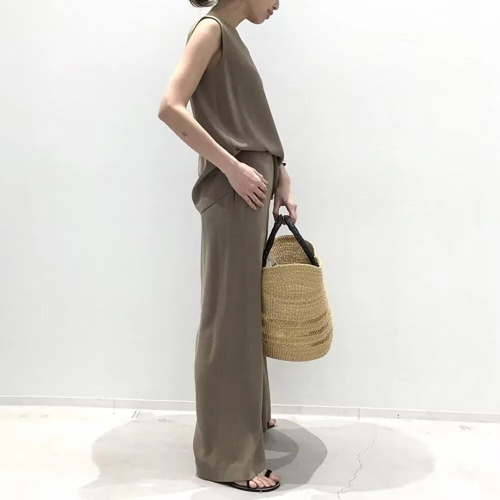 Костюм двухпредметный, sleeveless, из коллекции Amandpm, бежевый