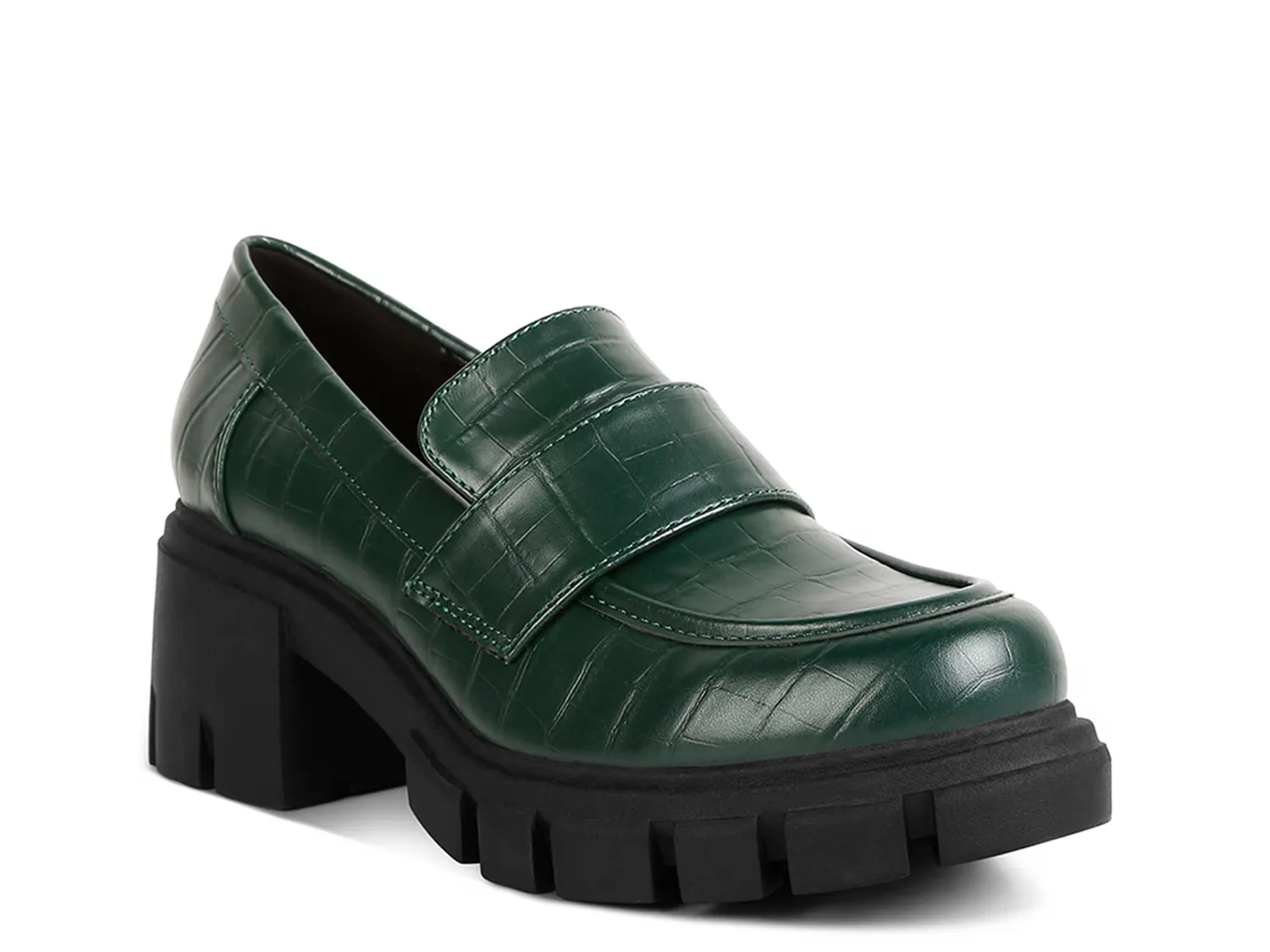 Лоферы Benz Platform Loafer London Rag, темно-зеленый