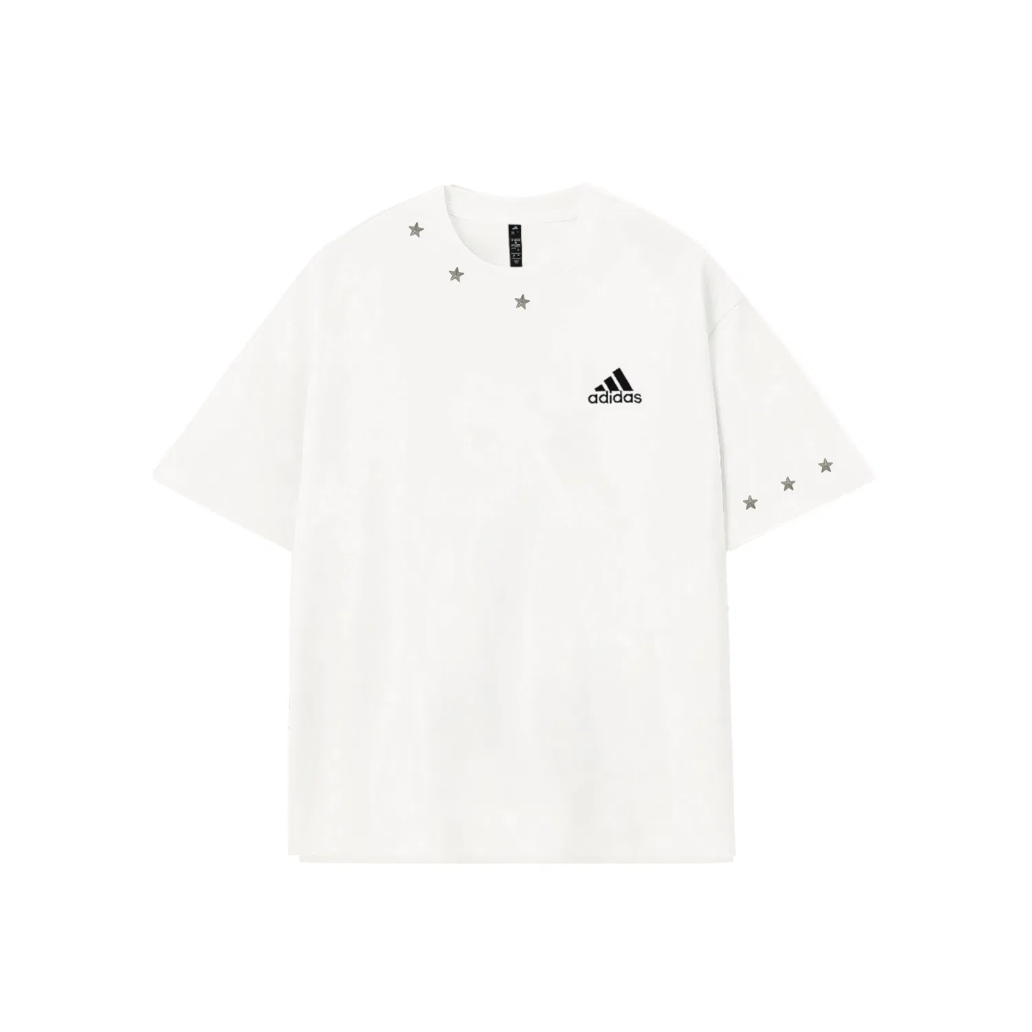 Футболка с принтом Adidas MUST HAVES белый — фото 3