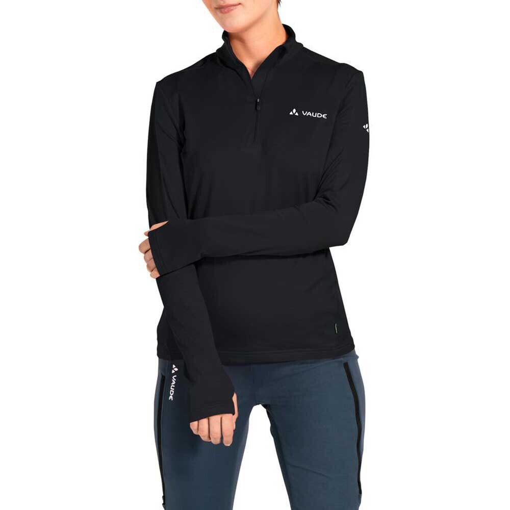 

Футболка с длинным рукавом VAUDE Livigno II Half Zip, черный