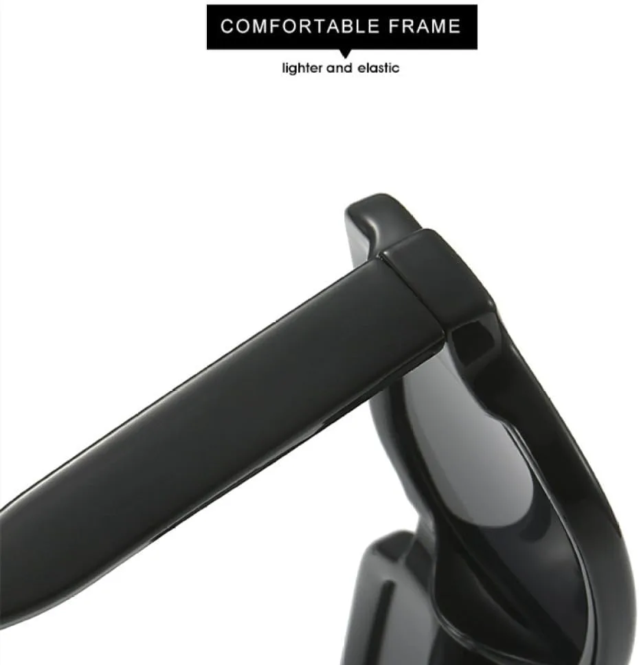 

Модные двухцветные солнцезащитные очки для женщин в винтажном стиле с заклепками, защита от УФ-излучения UV400, прозрачная оправа для мужчин MTZJH, Black Clear