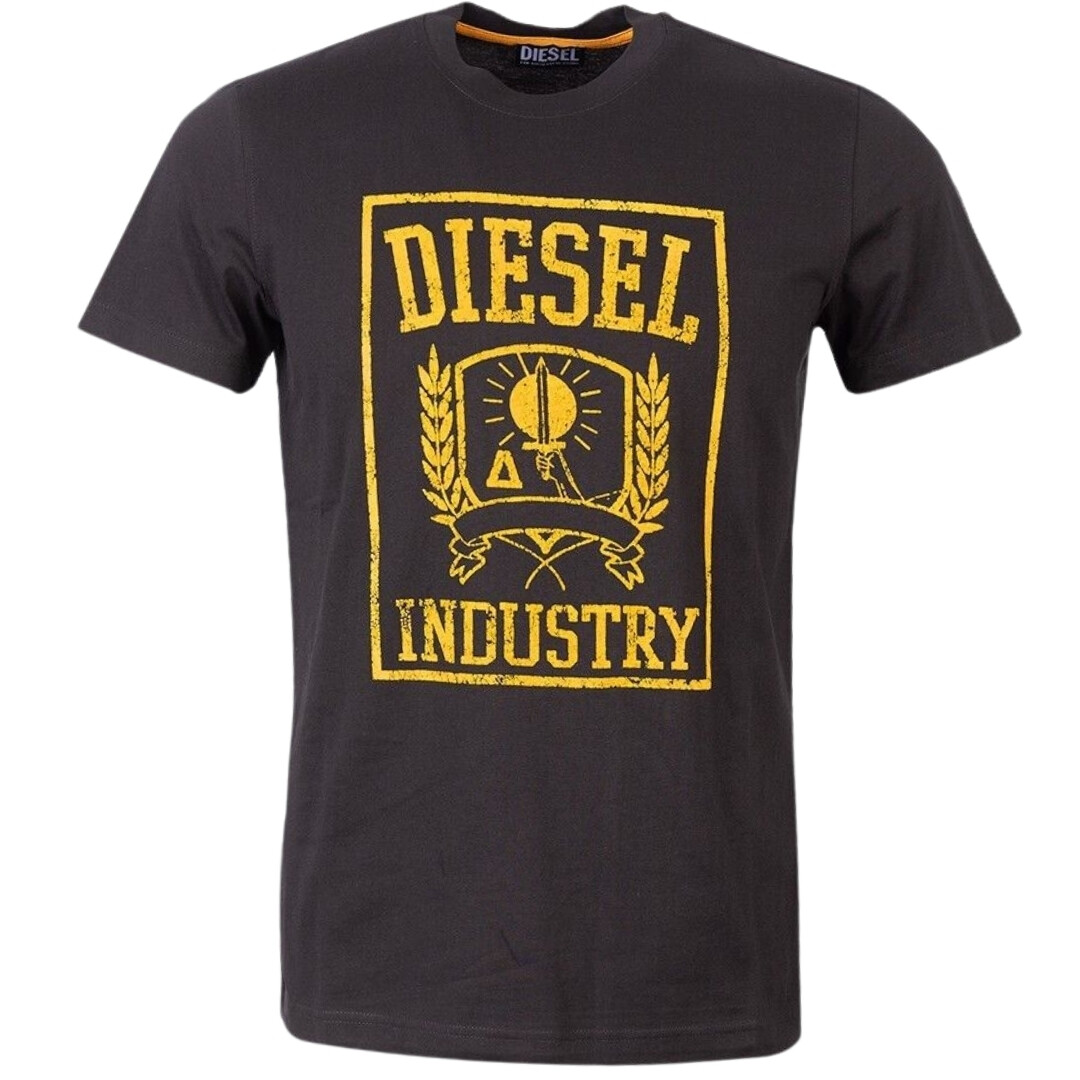 

Футболка с изображением промышленного щита Diesel, черный