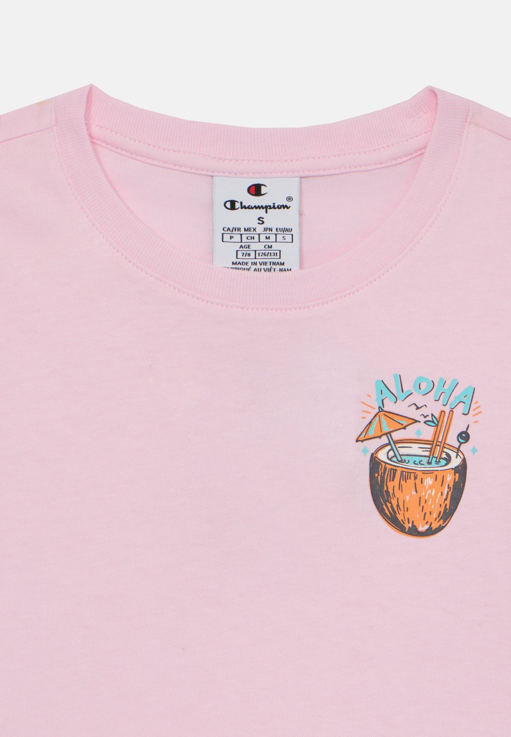 Футболка с принтом SUMMER CREW NECK Champion, светло-розовый — фото 3